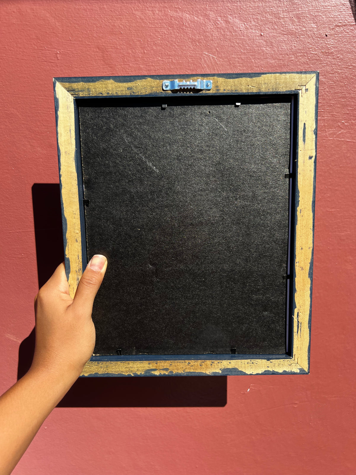 Navy Blue/Brick Red Photo Strip Frame