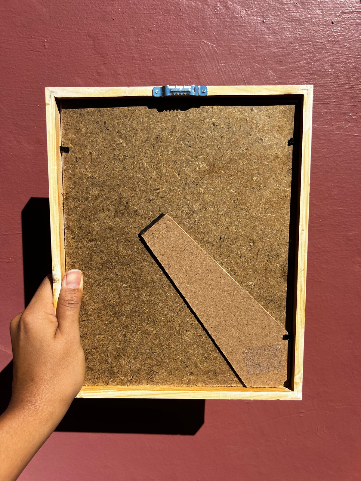 Wood/White&Green Photo Strip Frame