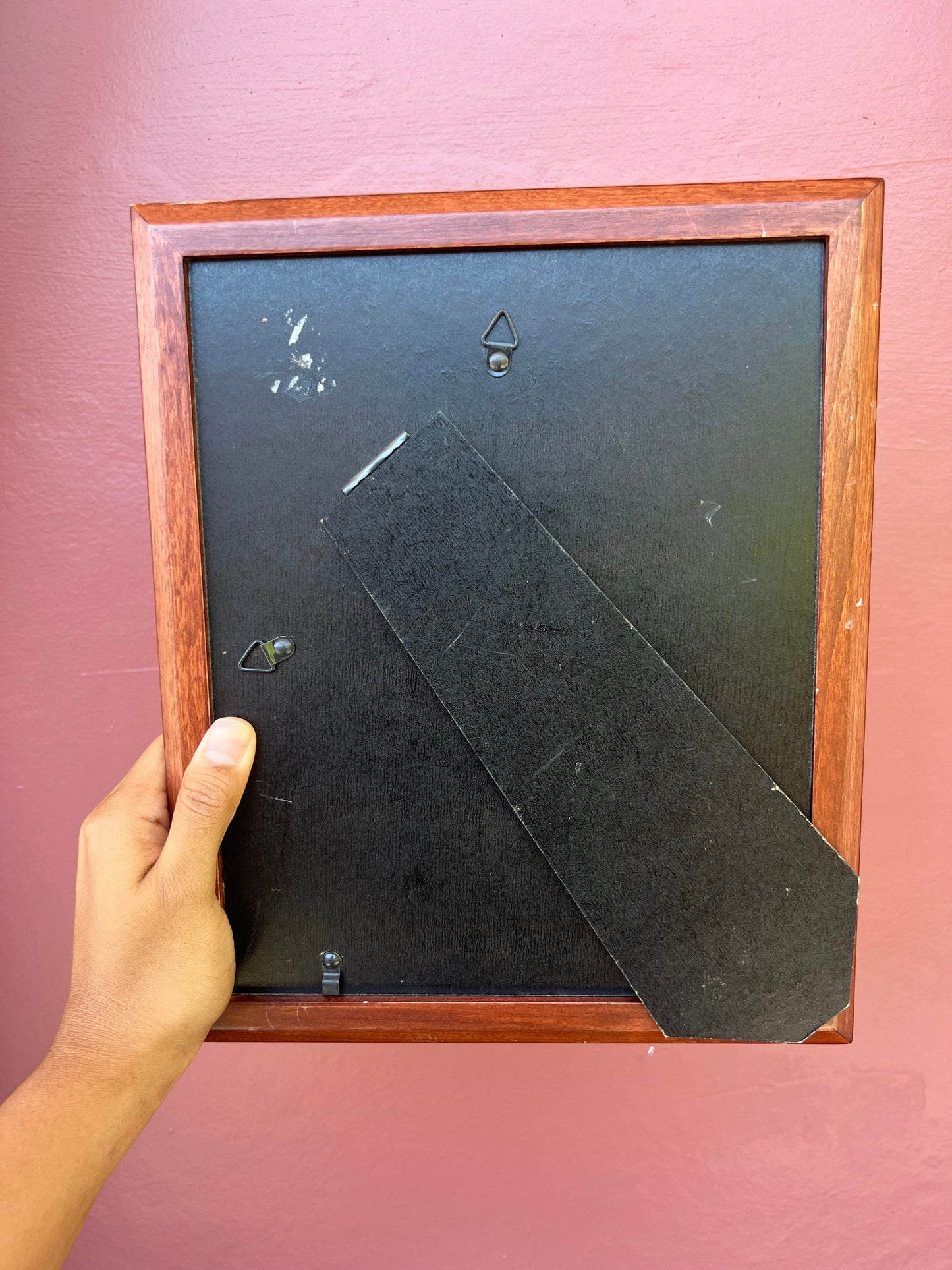 Wood/Maroon Photo Strip Frame