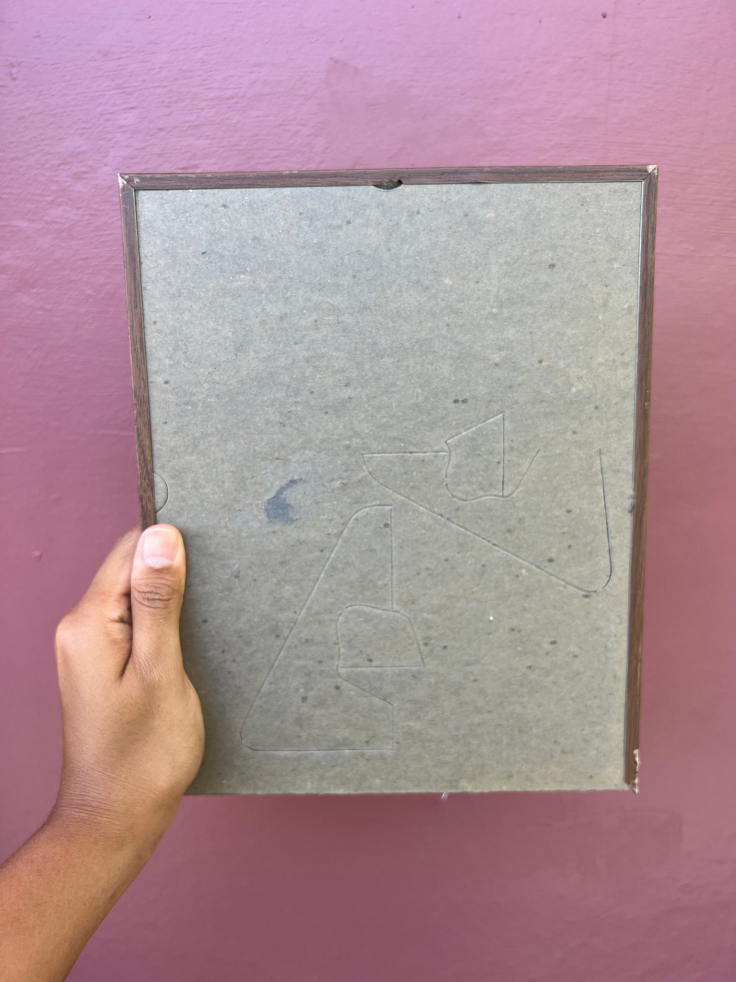 Walnut Metal/Pea Green Photo Strip Frame