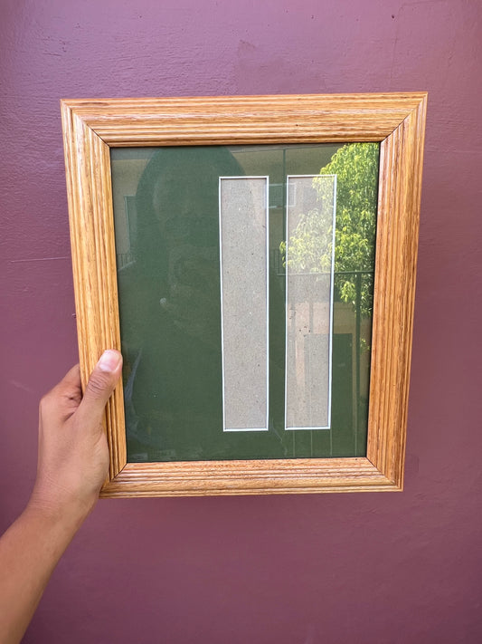 Wood/Olive Green Photo Strip Frame