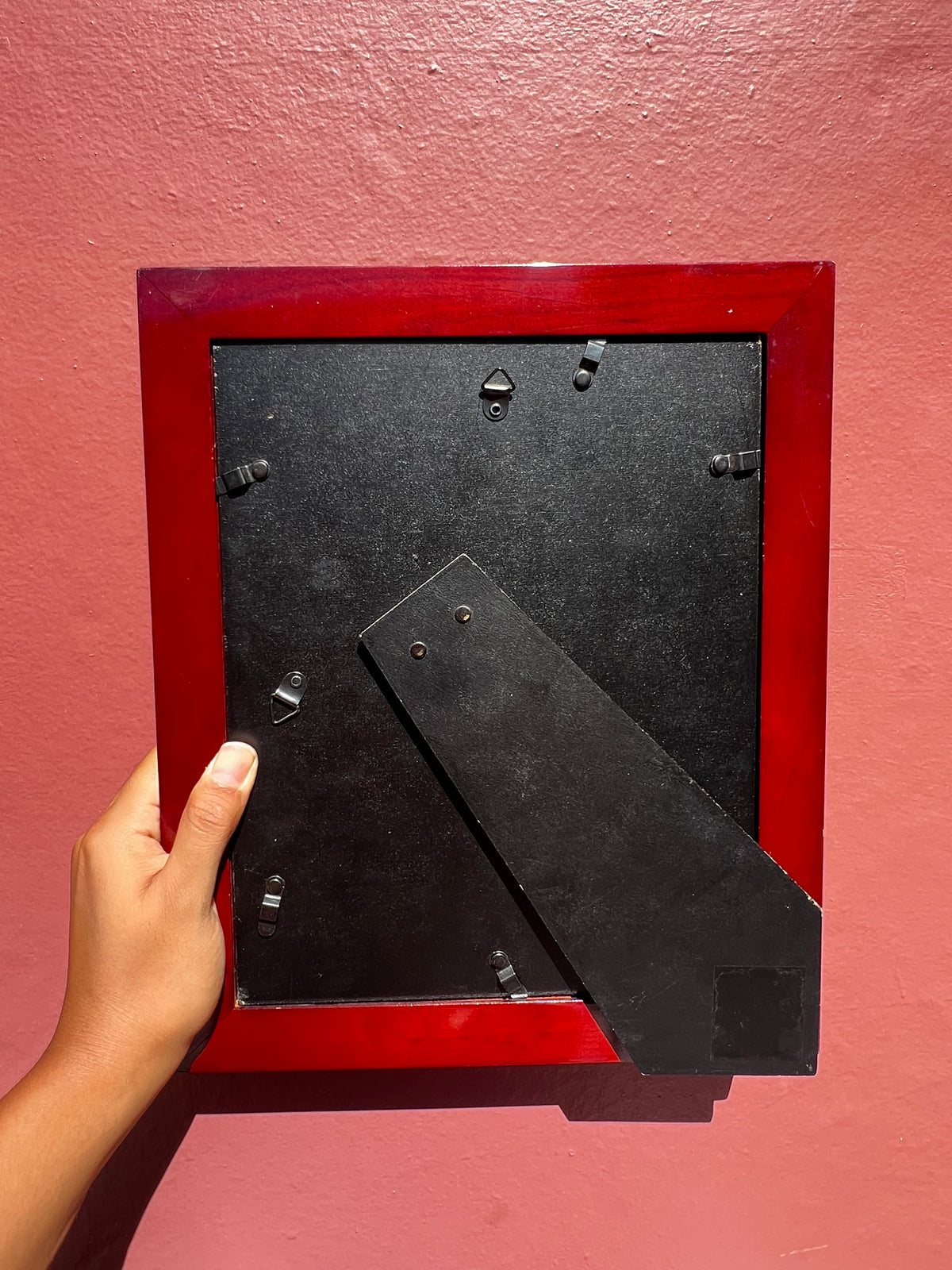 Red Wood/Tan Photo Strip Frame
