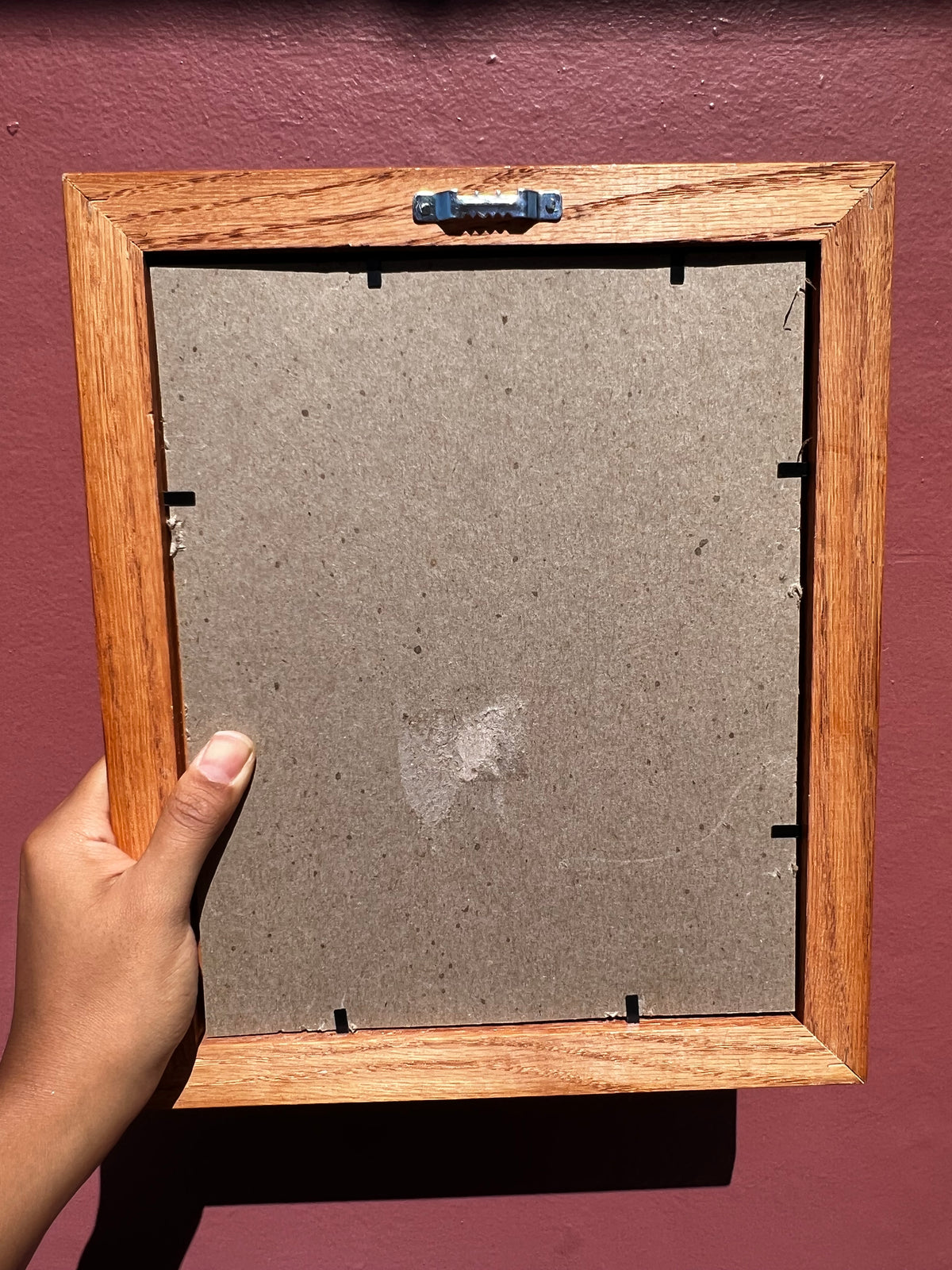 Wood/Blue Photo Strip Frame