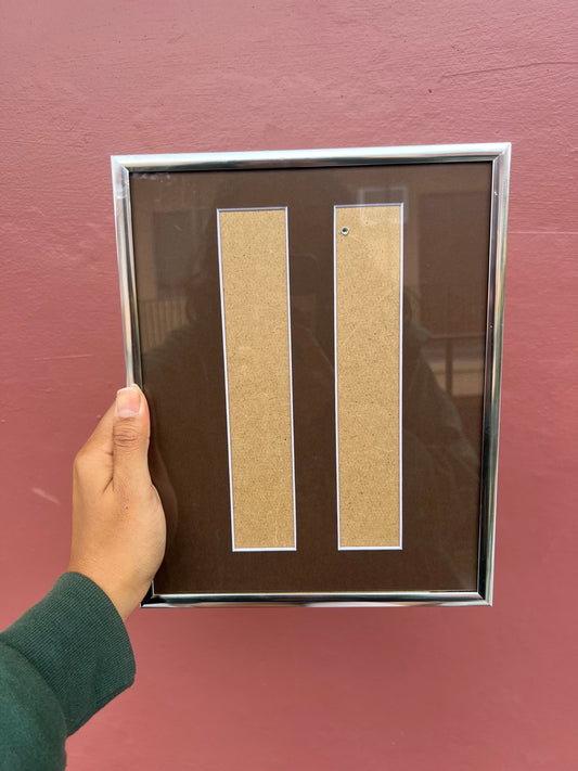 Chrome/Brown Photo Strip Frame