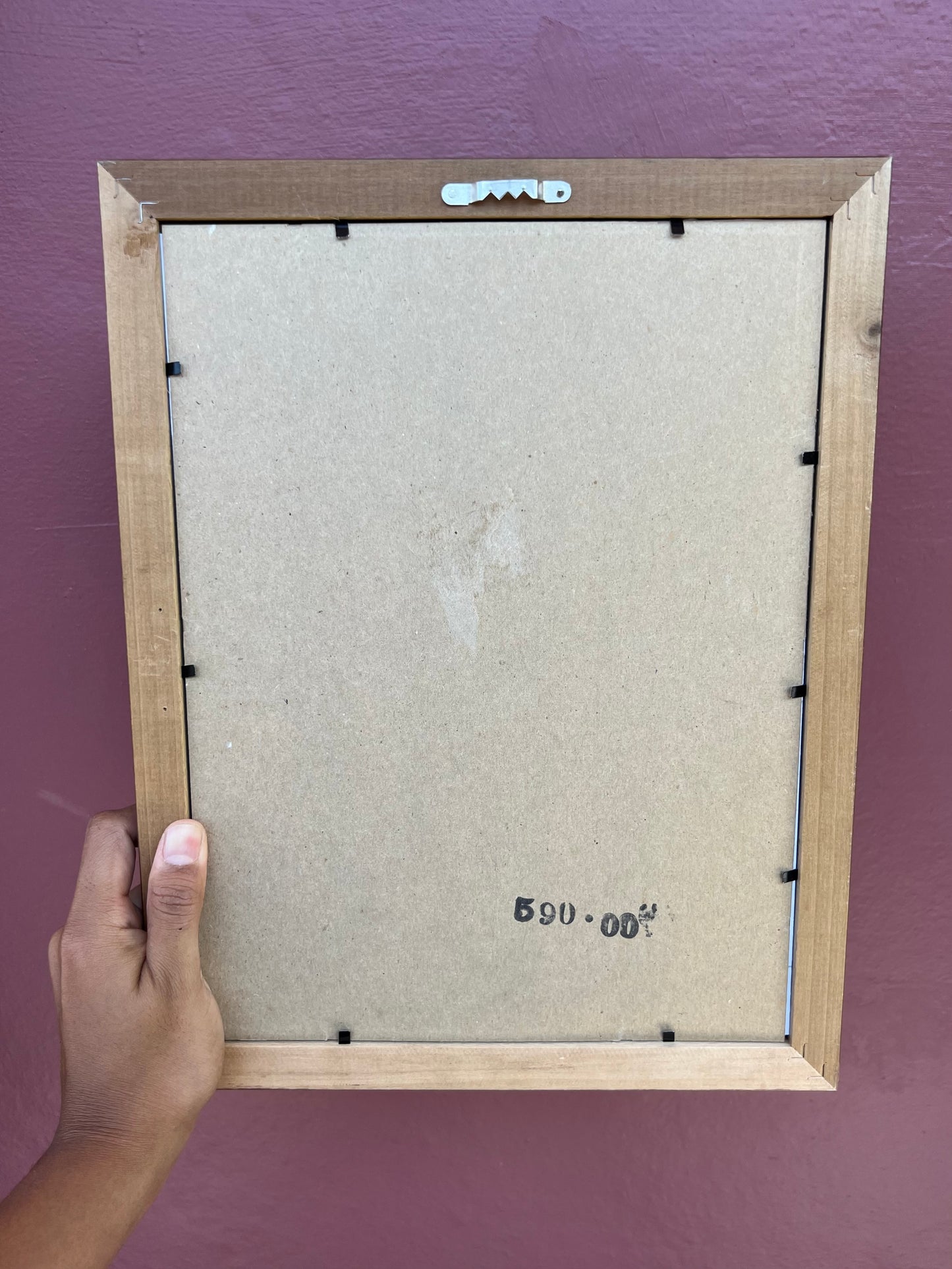 Dark Wood/Teal Classic Polaroid Frame