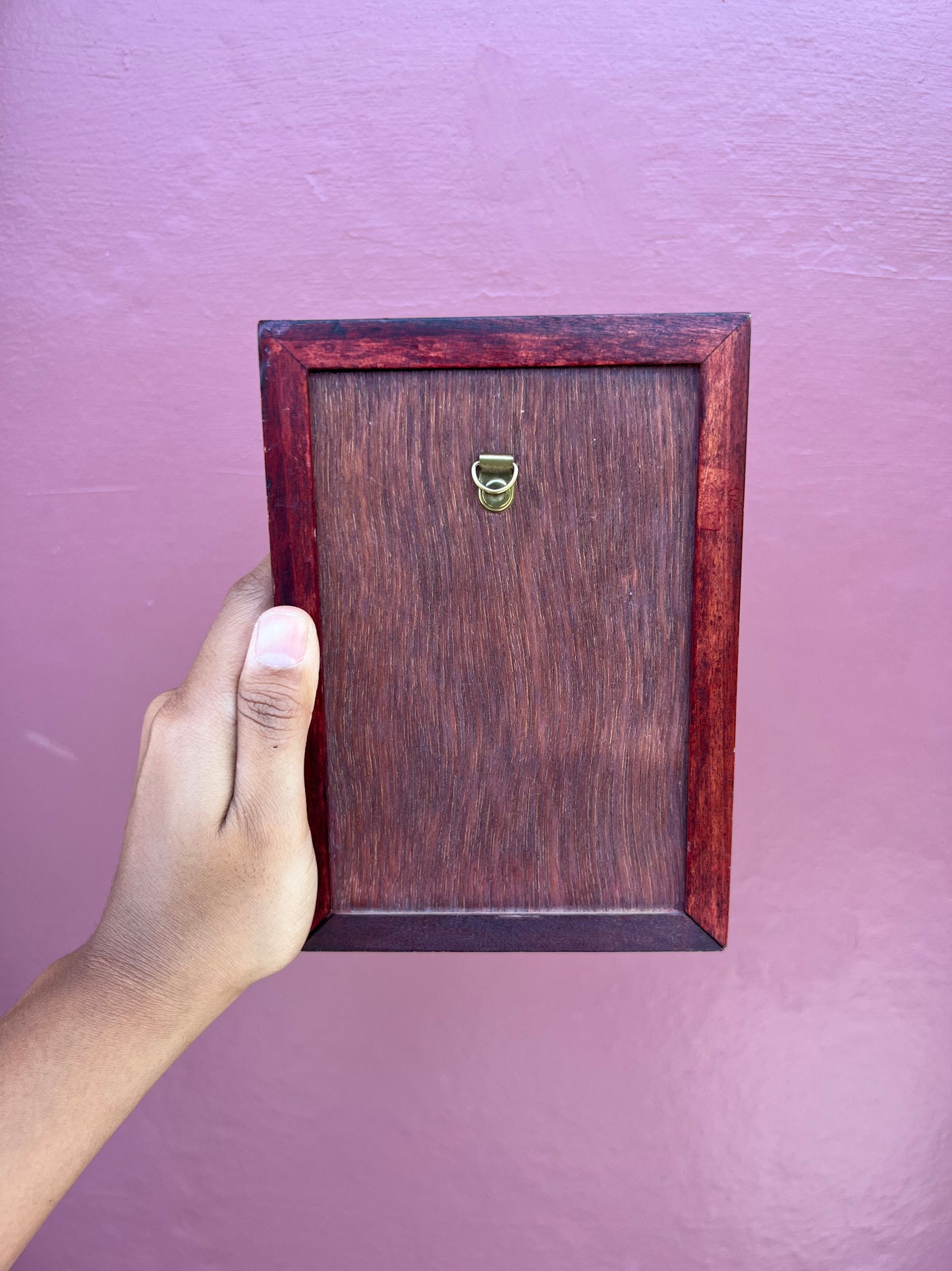 Red Wood/Mustard Mini Polaroid Frame