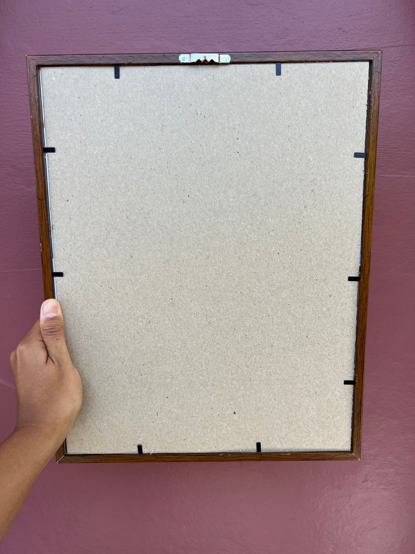 Dark Wood & Gold/White & Pink Classic & Mini Polaroid Frame