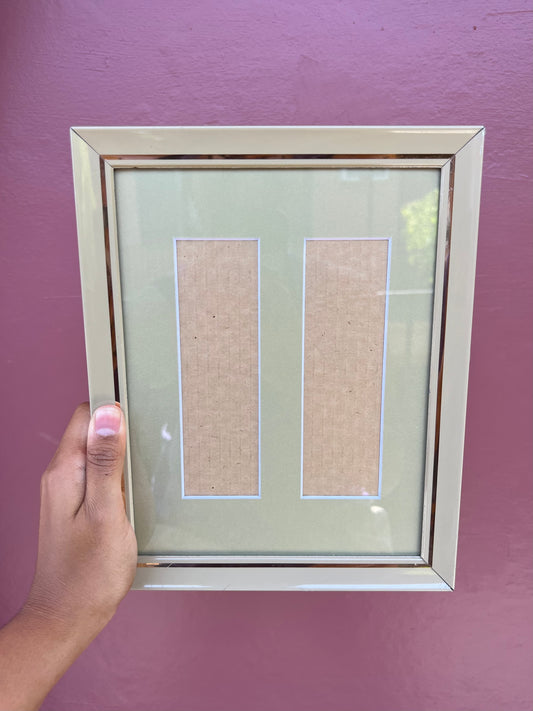 Tan & Gold/Tan Photo Strip Frame