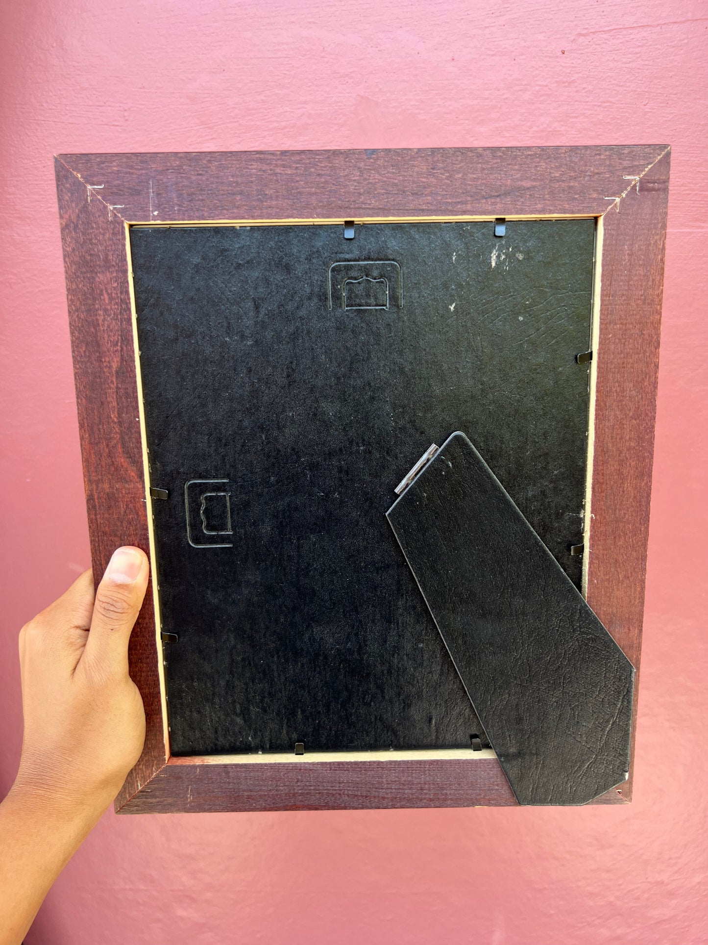 Dark Wood/Dark Red Photo Strip Frame