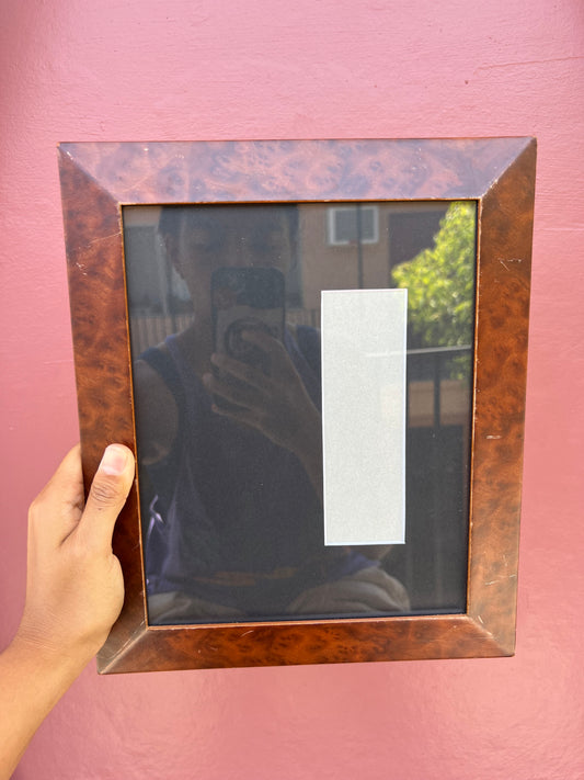 Burl/Black Photo Strip Frame