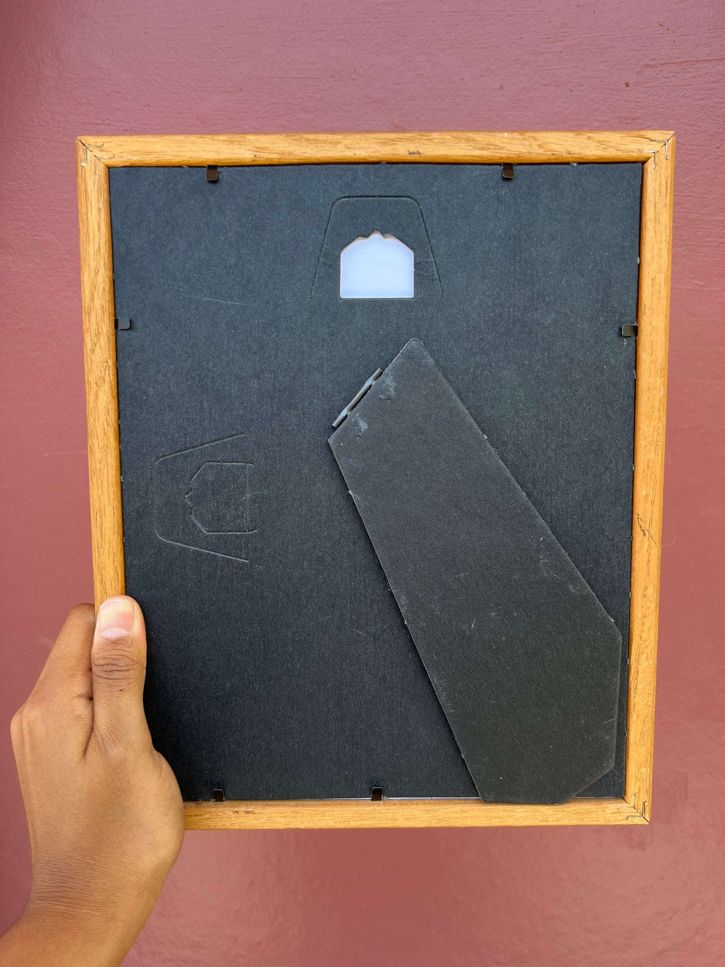 Wood/Tan Photo Strip Frame