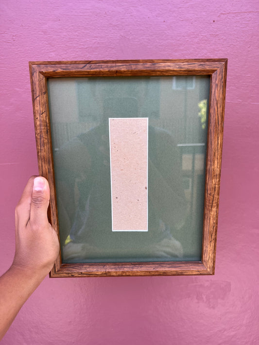 Wood/Olive Green Photo Strip Frame