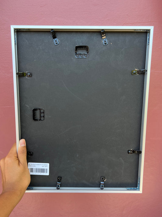 Silver/Maroon Photo Strip Frame