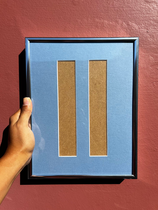 8.5”x11” Chrome/Brittany Blue Photo Strip Frame