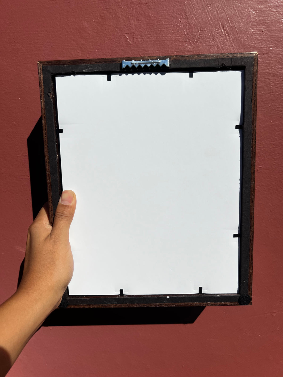 Wood/White&Red Photo Strip Frame