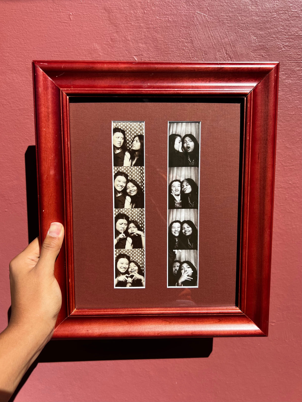Red Wood/Burnt Sienna Photo Strip Frame