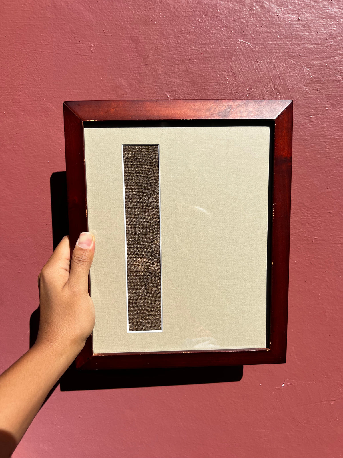 Wood/Fawn Photo Strip Frame