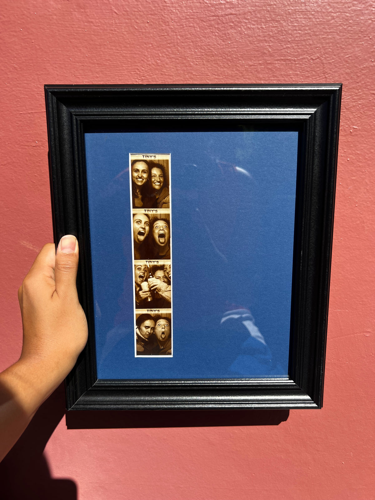 Black/Bottle Blue Photo Strip Frame