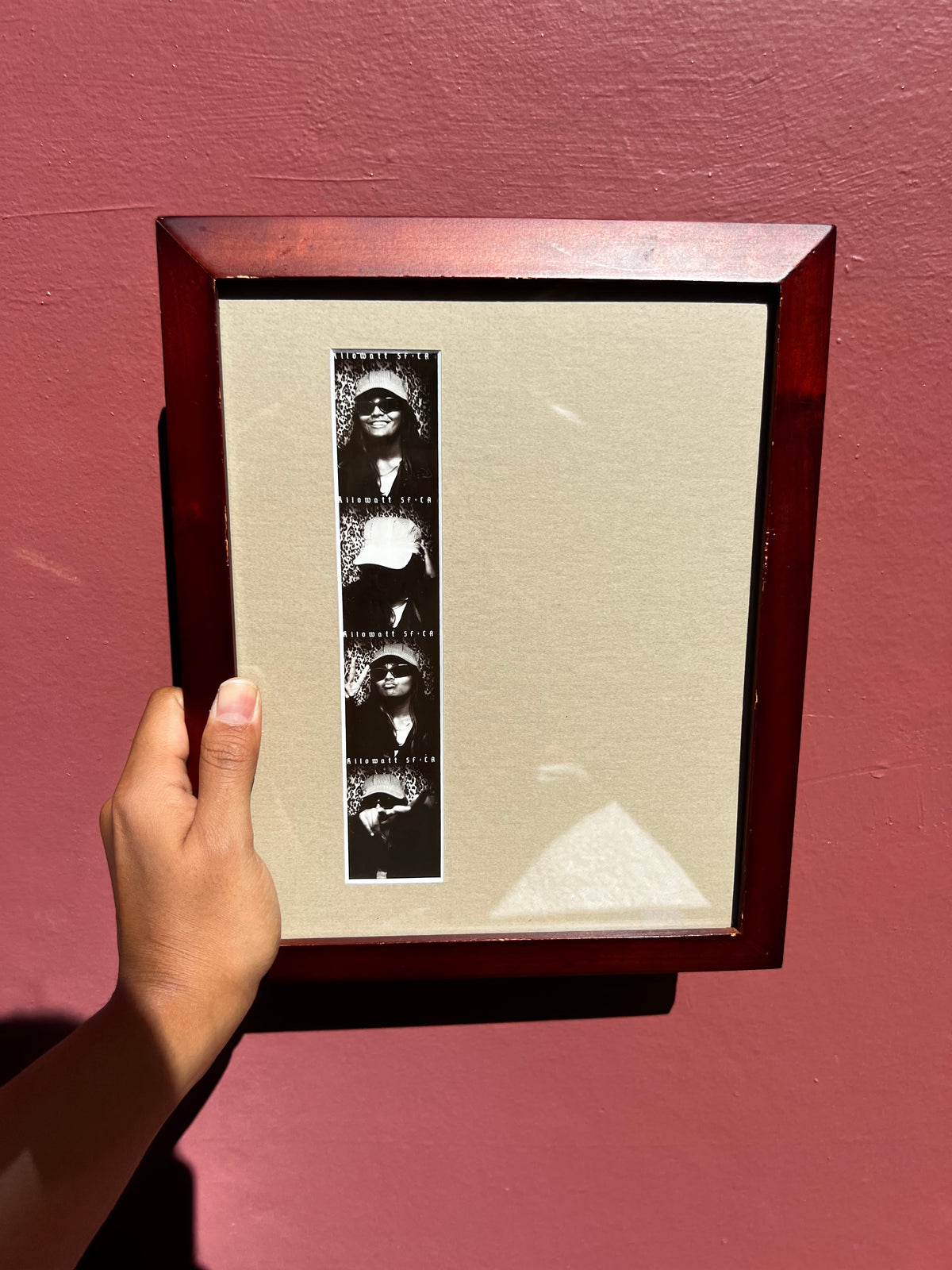 Wood/Fawn Photo Strip Frame