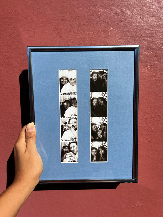 8.5”x11” Chrome/Brittany Blue Photo Strip Frame