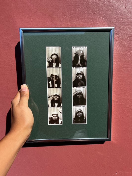 8.5”x11” Chrome/Forest Green Photo Strip Frame