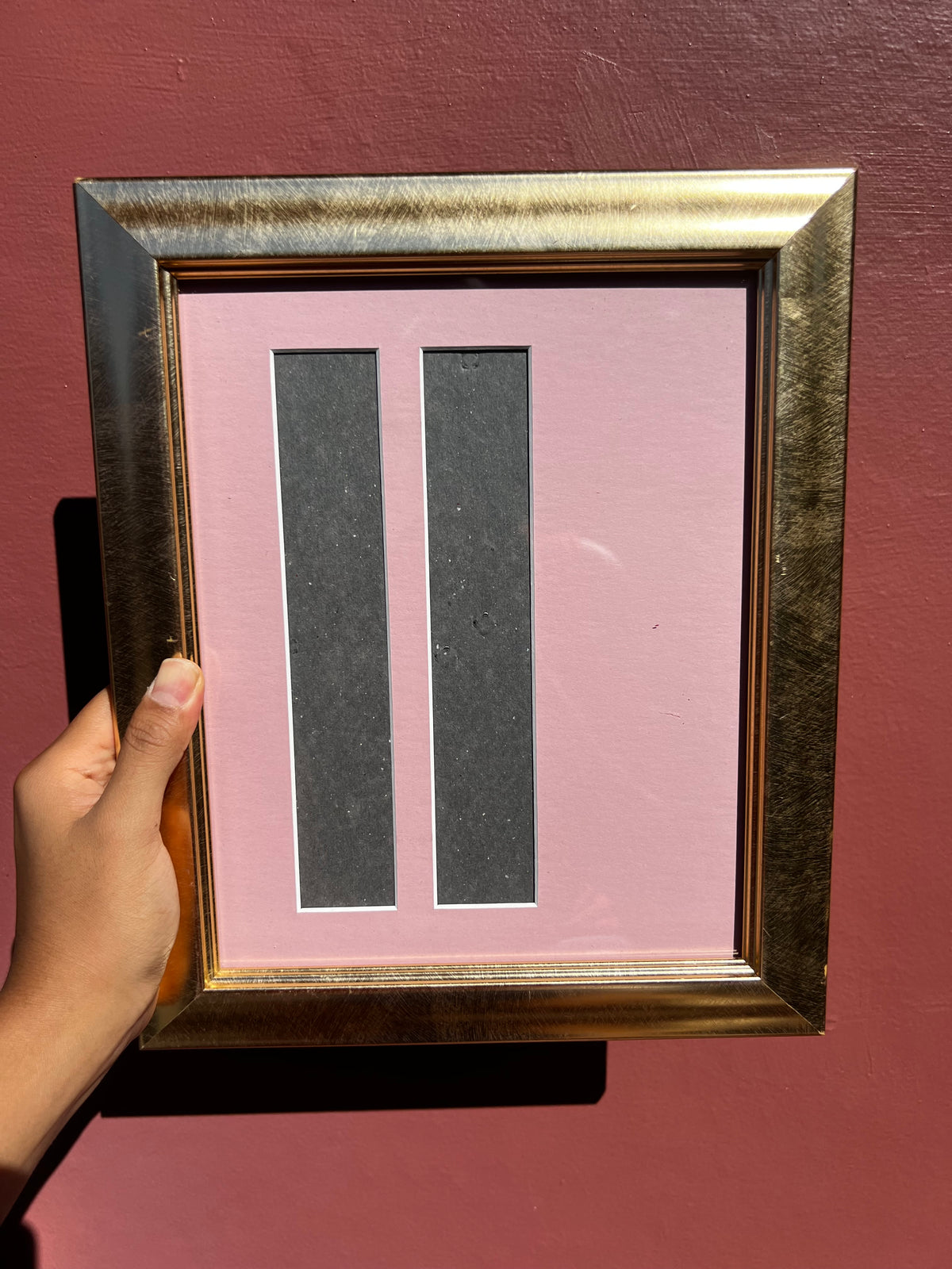 Gold/Pink Photo Strip Frame