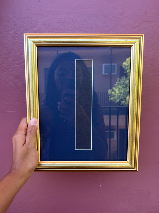 Gold/Navy Blue Photo Strip Frame