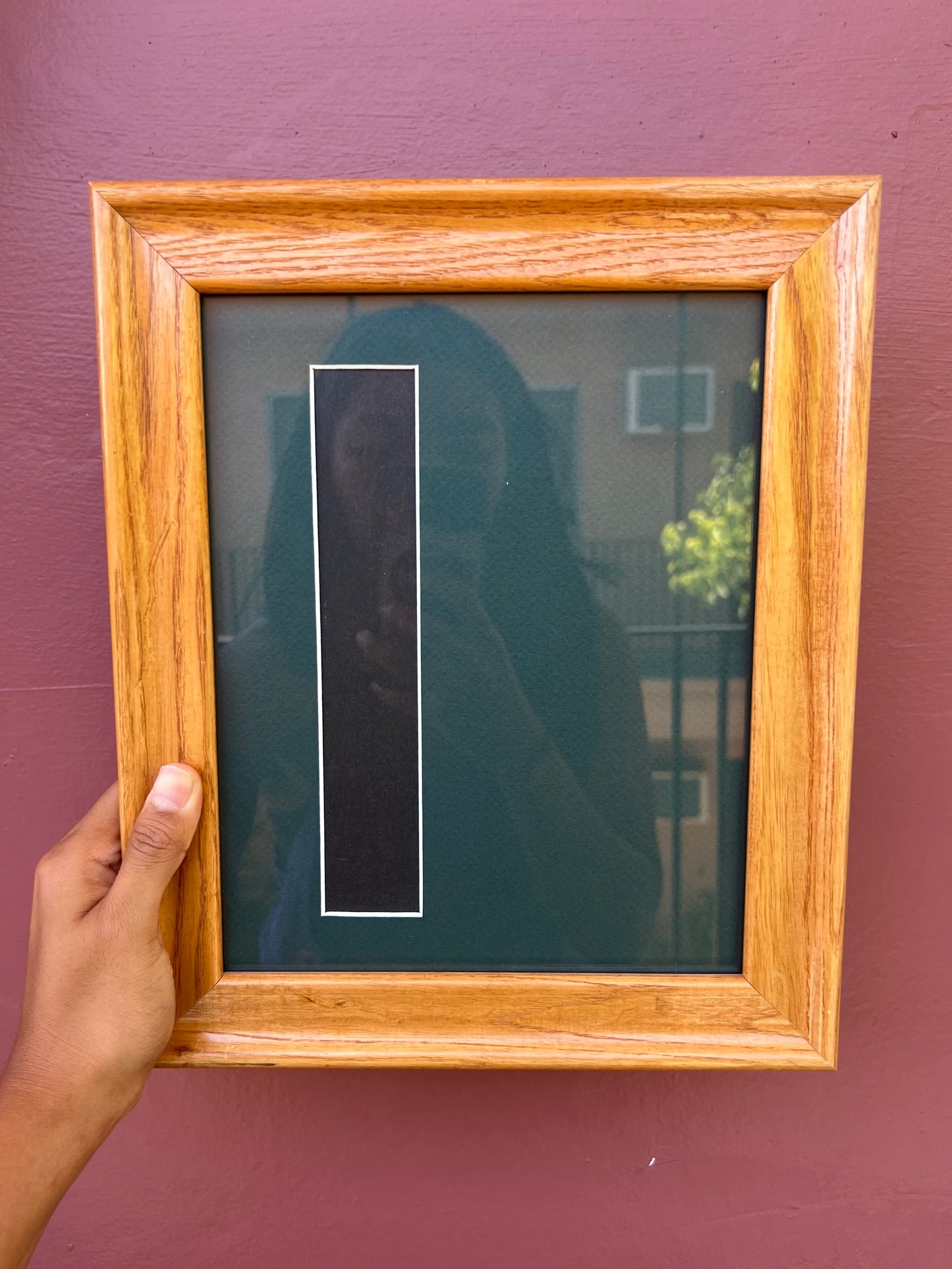 Wood/Forest Green Photo Strip Frame