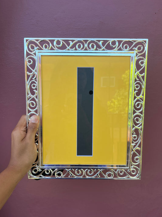 Silver/Yellow Photo Strip Frame