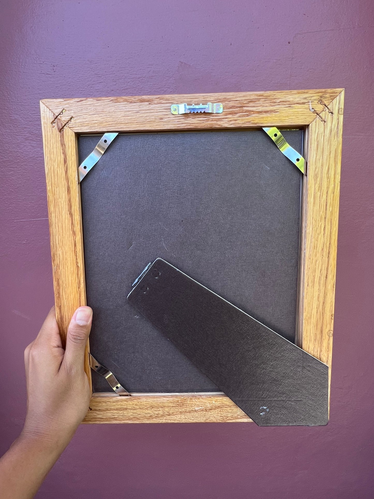Wood/Olive Green Photo Strip Frame