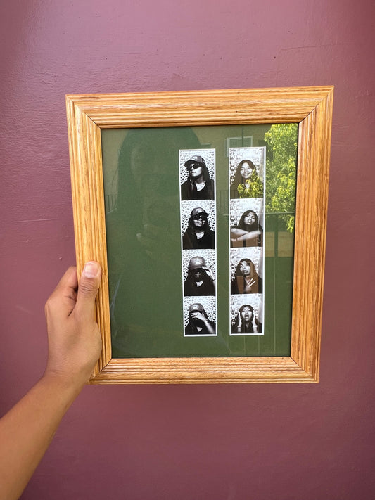 Wood/Olive Green Photo Strip Frame