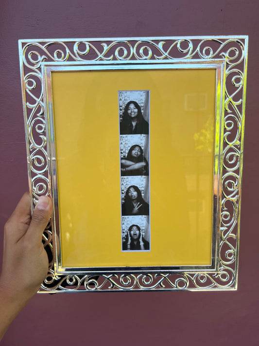 Silver/Yellow Photo Strip Frame