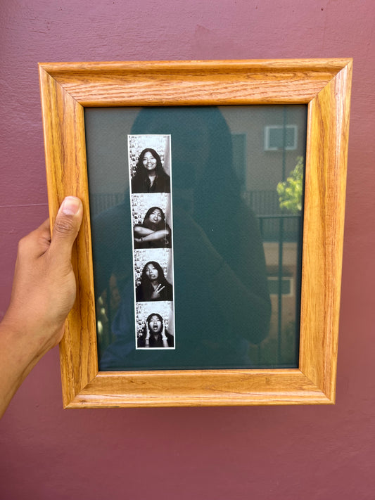 Wood/Forest Green Photo Strip Frame