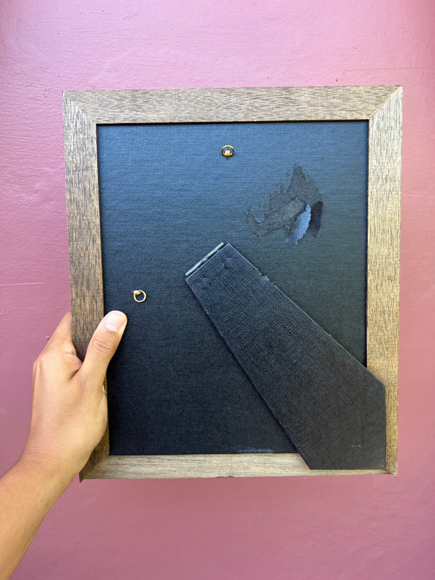 Wood&Gold/Maroon Photo Strip Frame