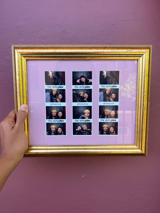 Gold/Pink Photo Strip Frame