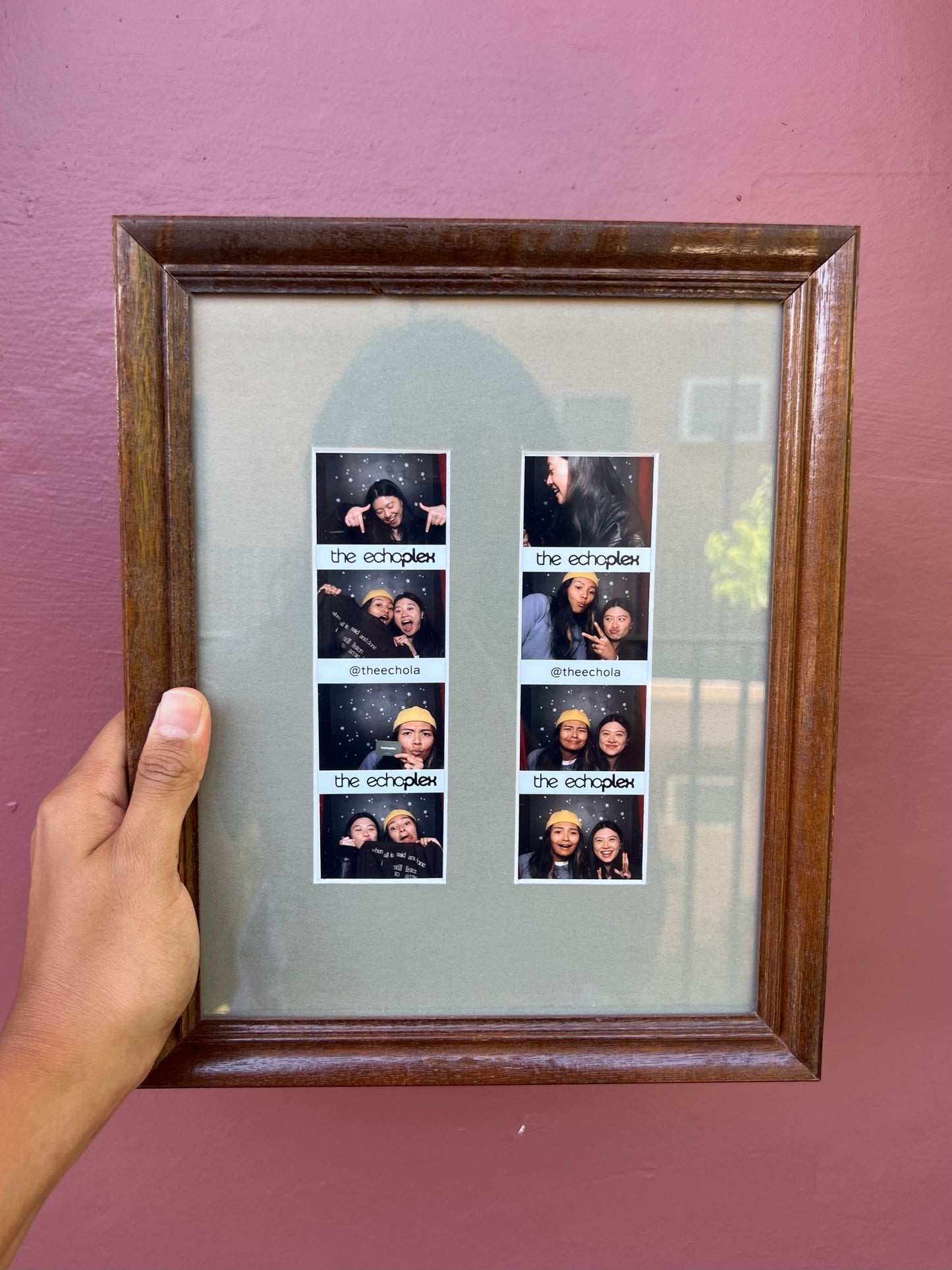 Wood/Grey Photo Strip Frame