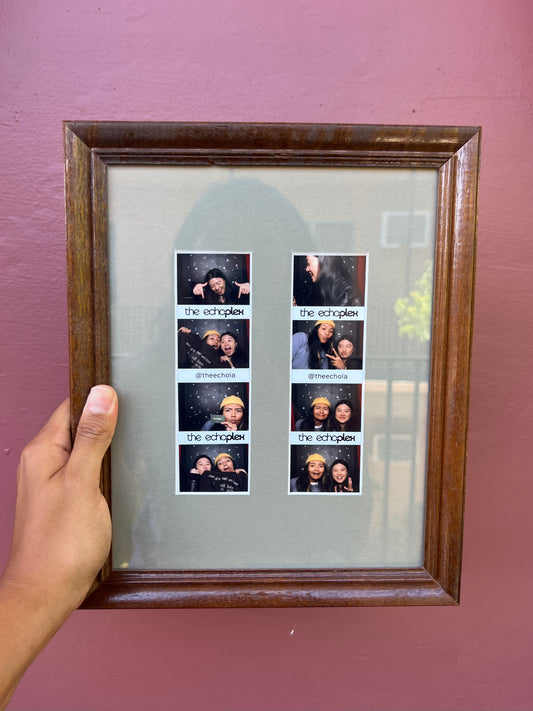 Wood/Grey Photo Strip Frame