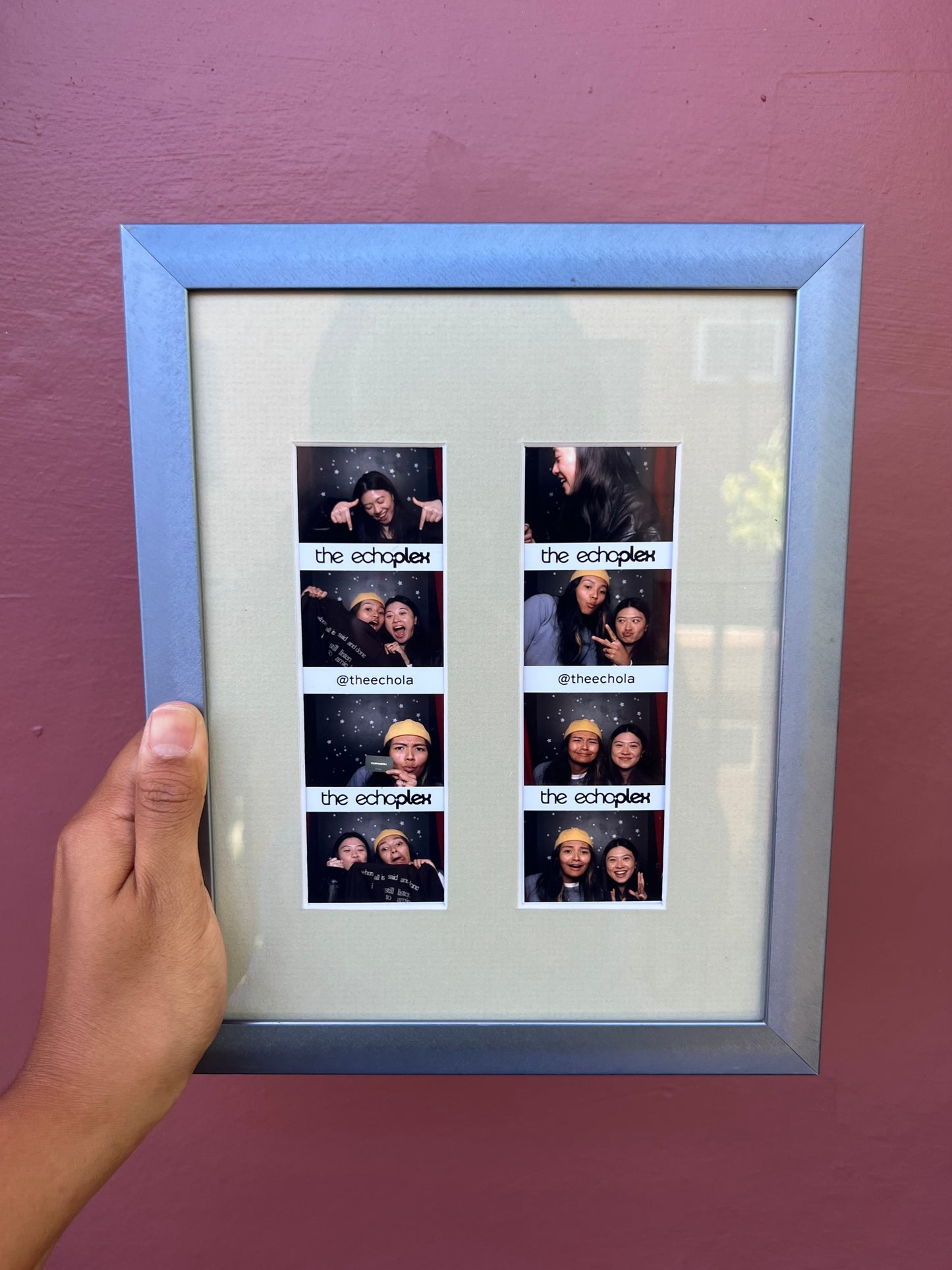 Blue/Grey Green Photo Strip Frame