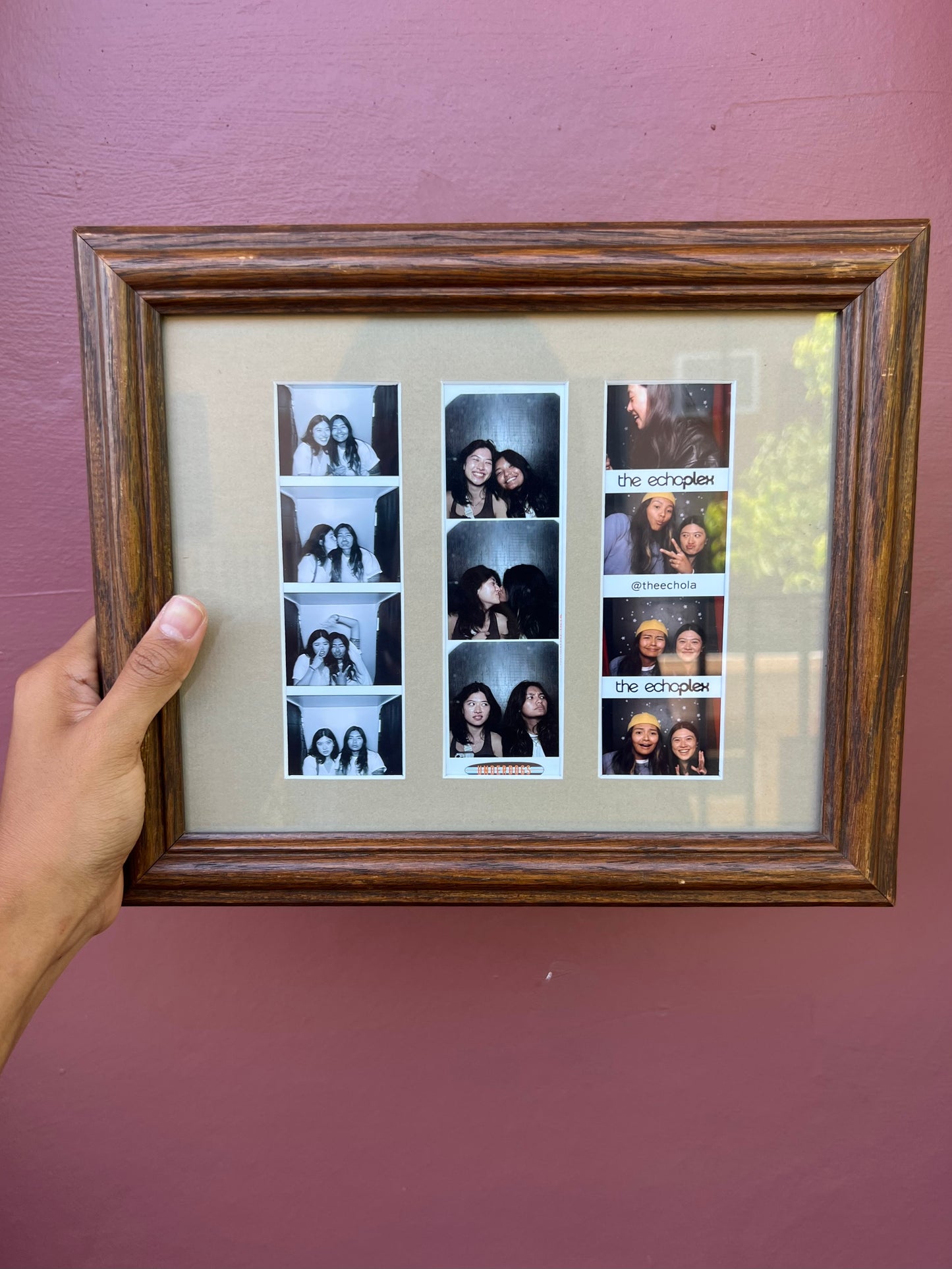 Wood/Fawn Photo Strip Frame