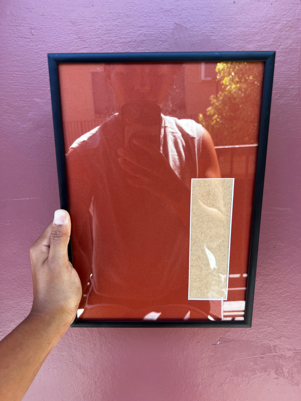 Black/Brick Red Photo Strip Frame