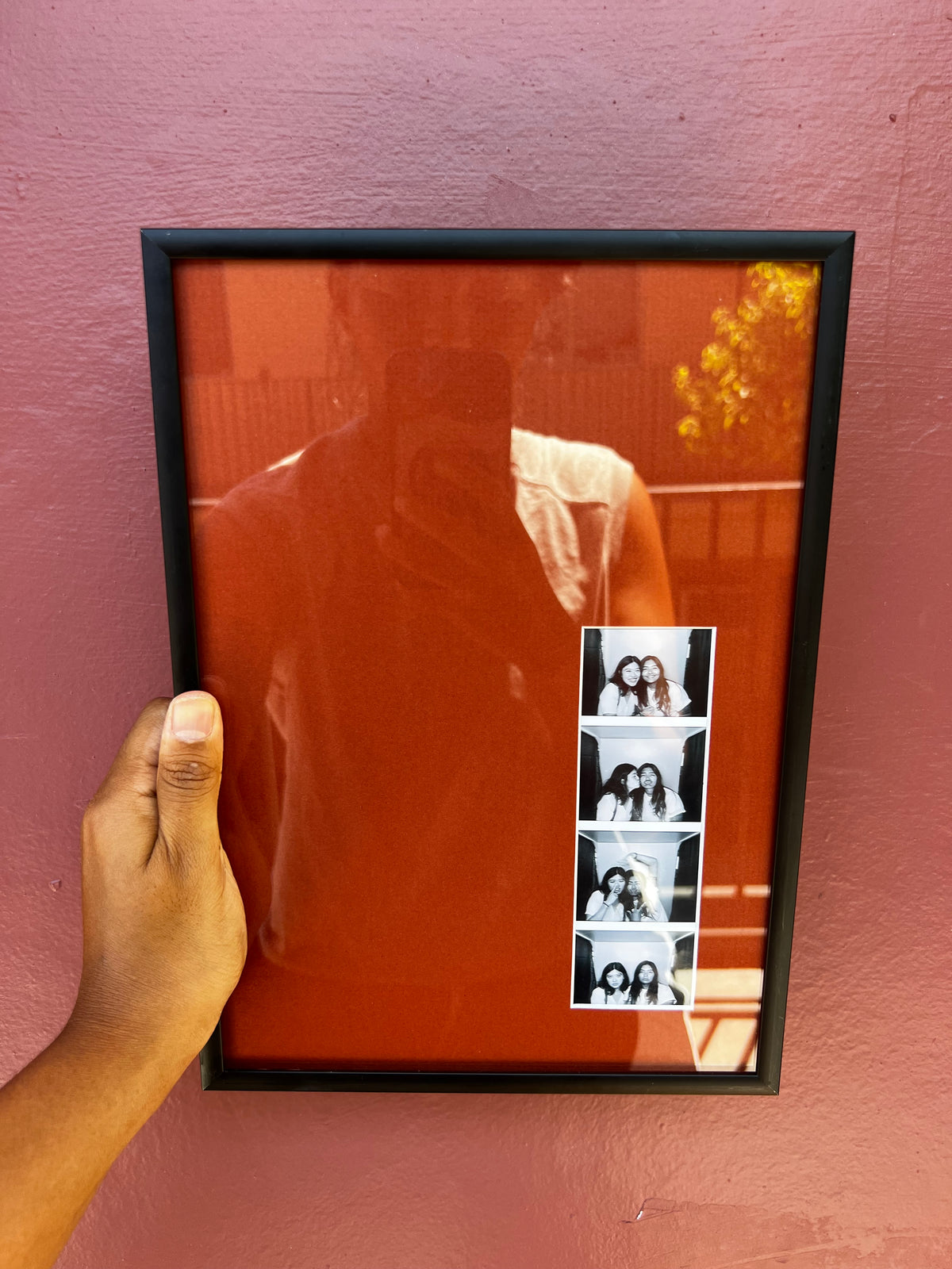 Black/Brick Red Photo Strip Frame