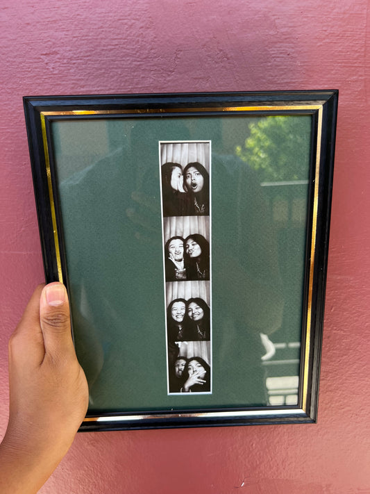 Black & Gold/Forest Green Photo Strip Frame