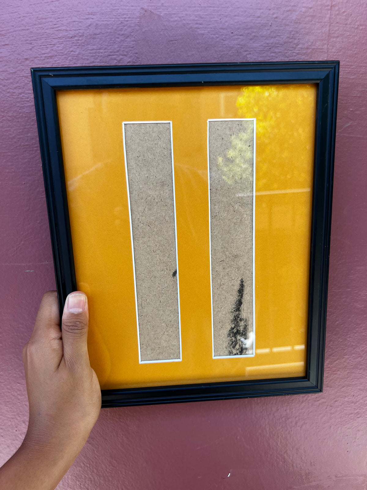 Black/Butterscotch Photo Strip Frame