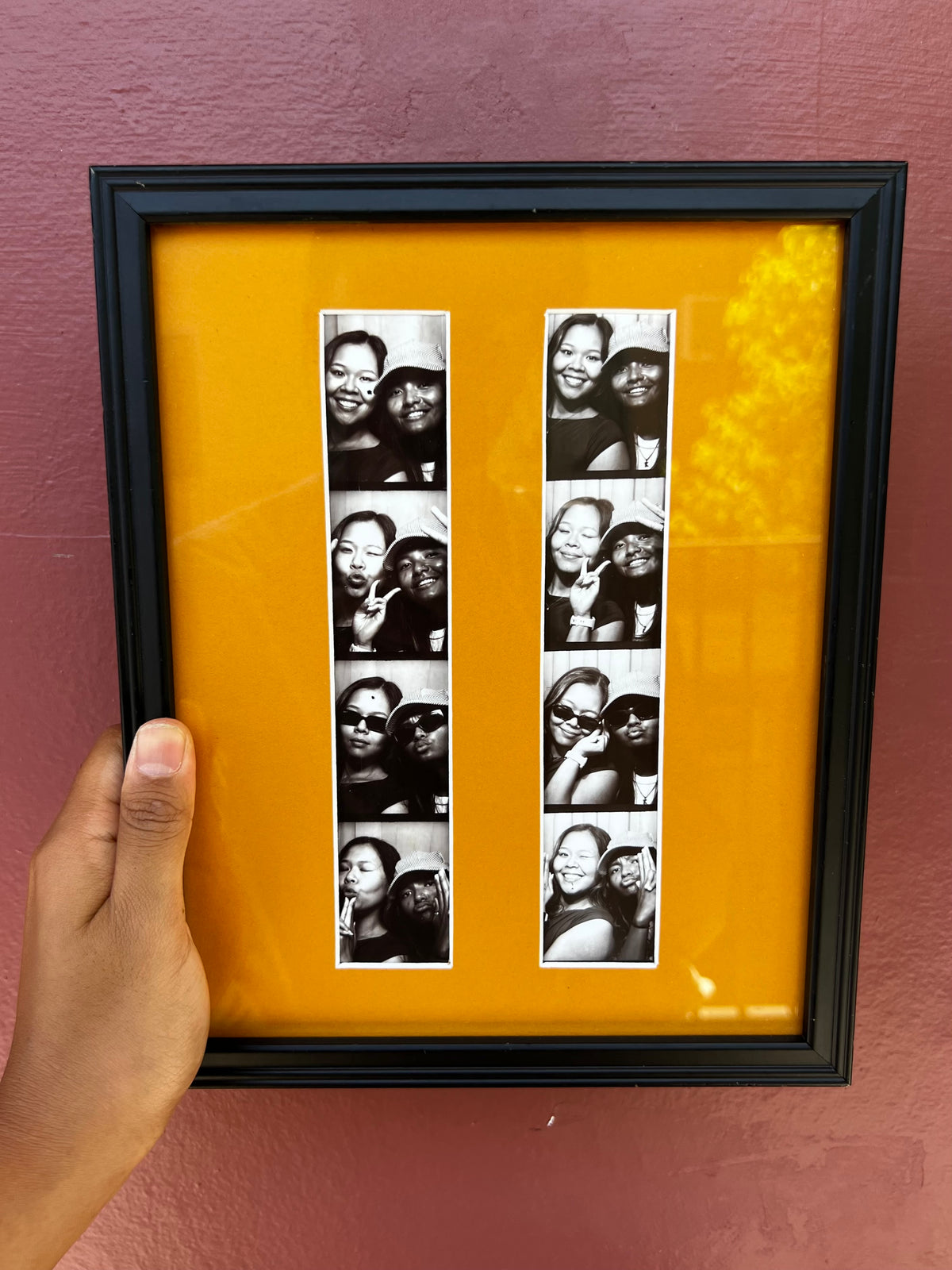 Black/Butterscotch Photo Strip Frame