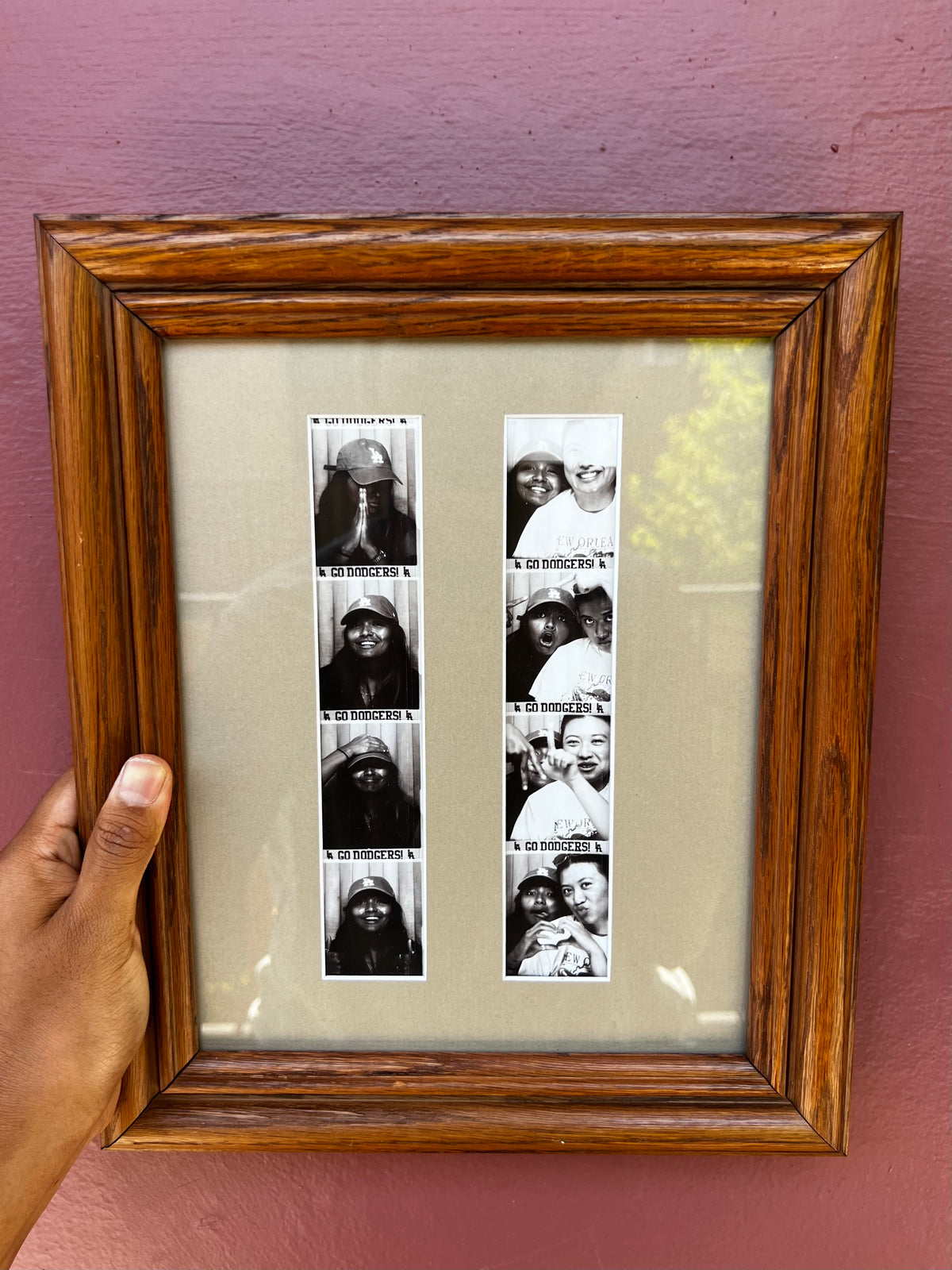 Wood/Fawn Photo Strip Frame