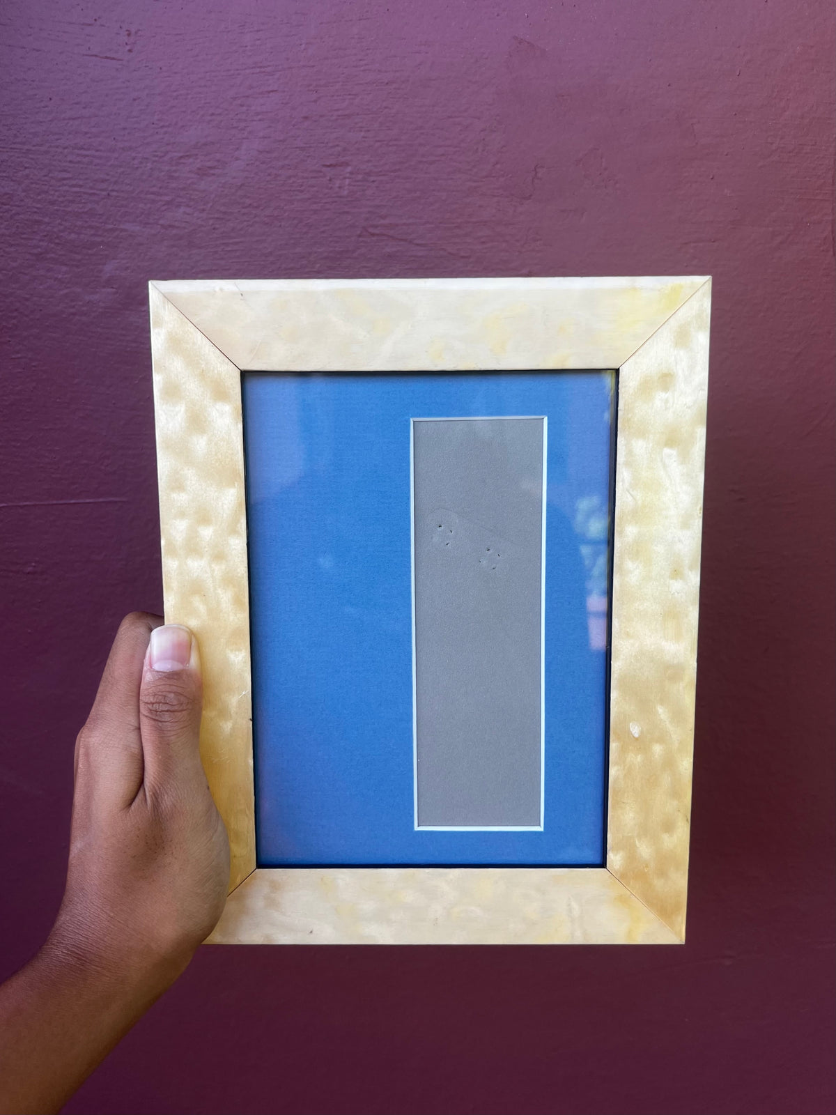 Light Wood/Brittany Blue Photo Strip Frame