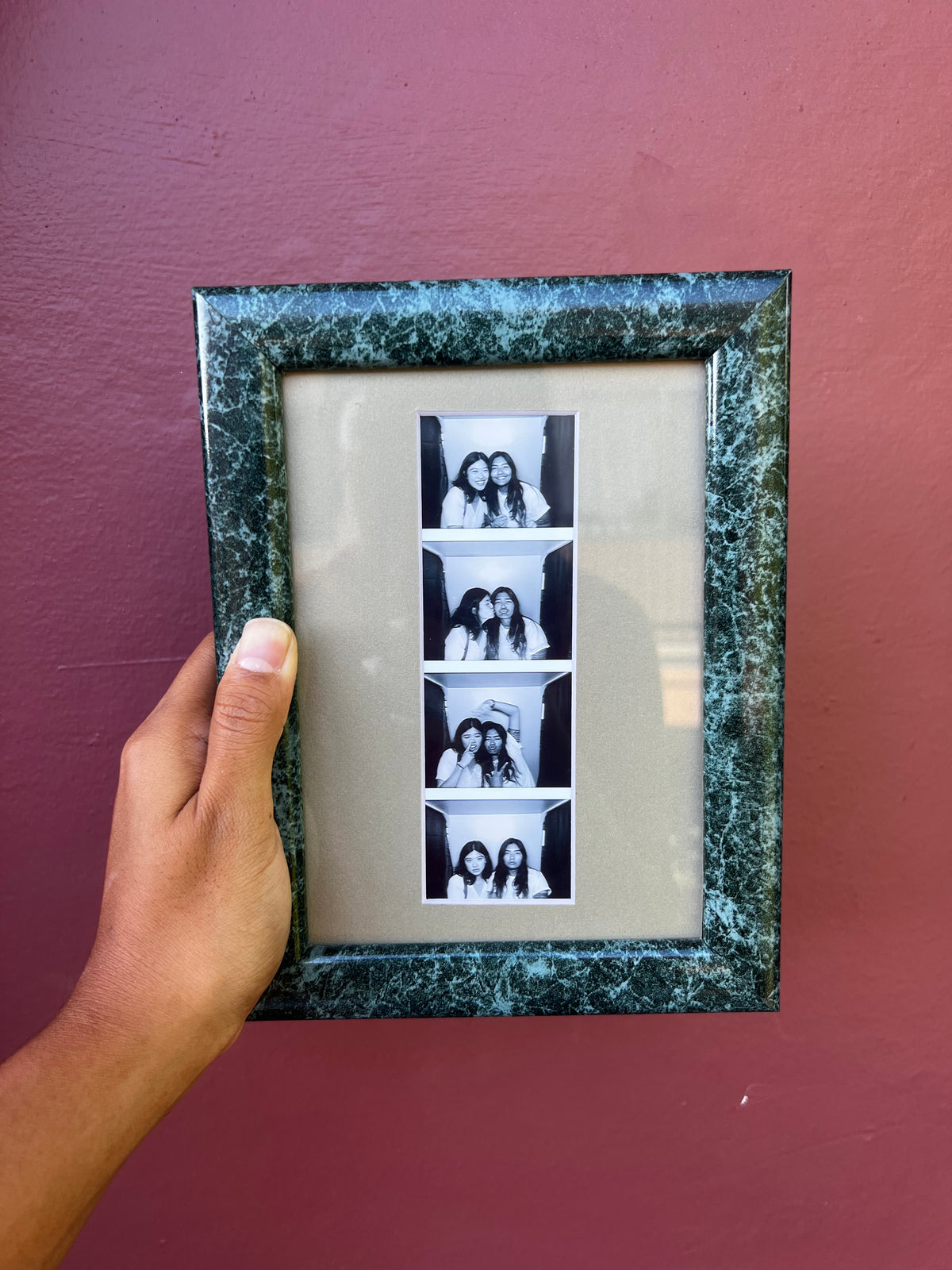 Marble/Grey Photo Strip Frame