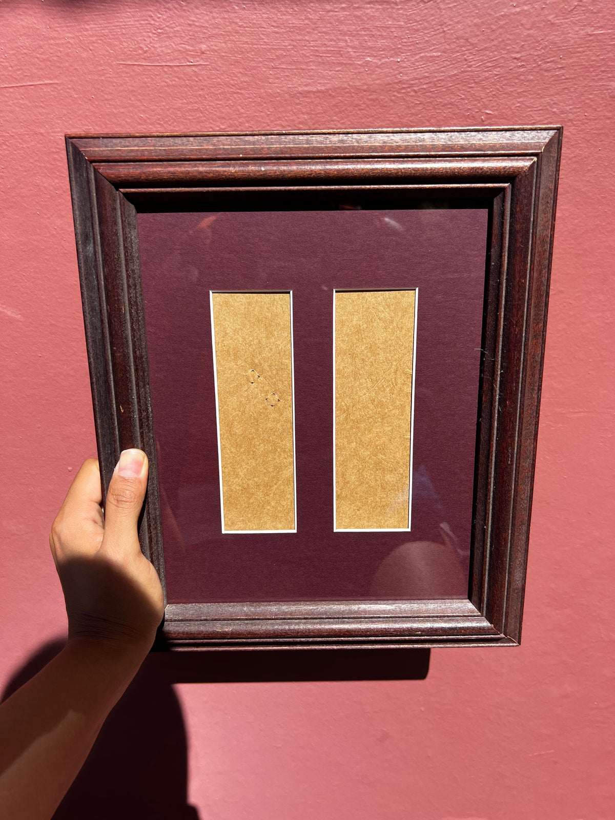 Maroon/Maroon Photo Strip Frame