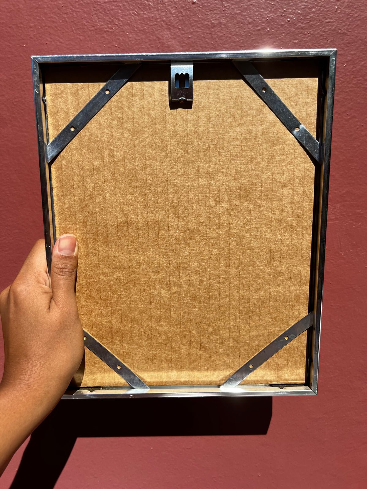Chrome/Orange Photo Strip Frame