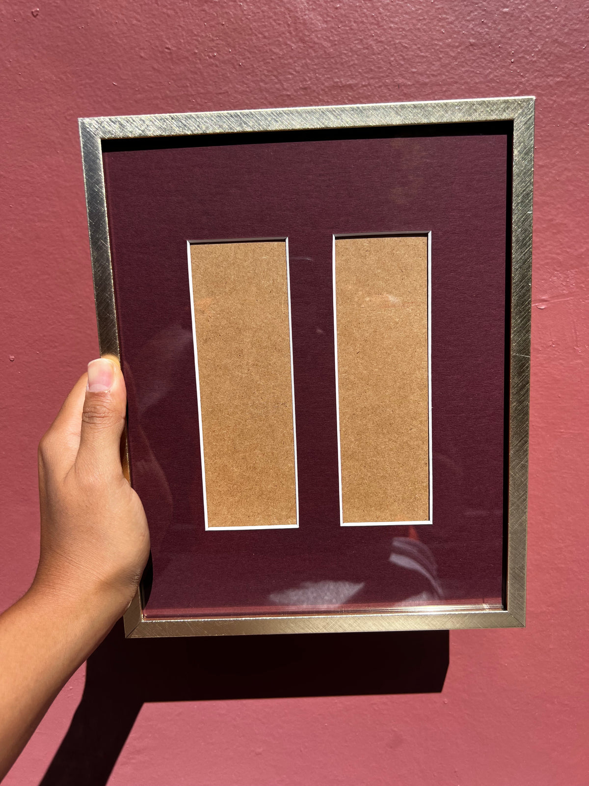 Gold/Maroon Photo Strip Frame